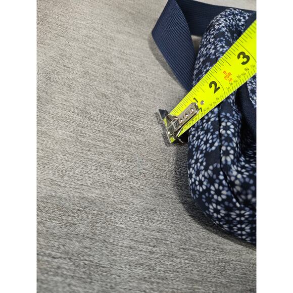 Eddie Bauer Navy Floral Purse/Carryall/Tablet/School Bag Long Adjustable Strap - Picture 8 of 8